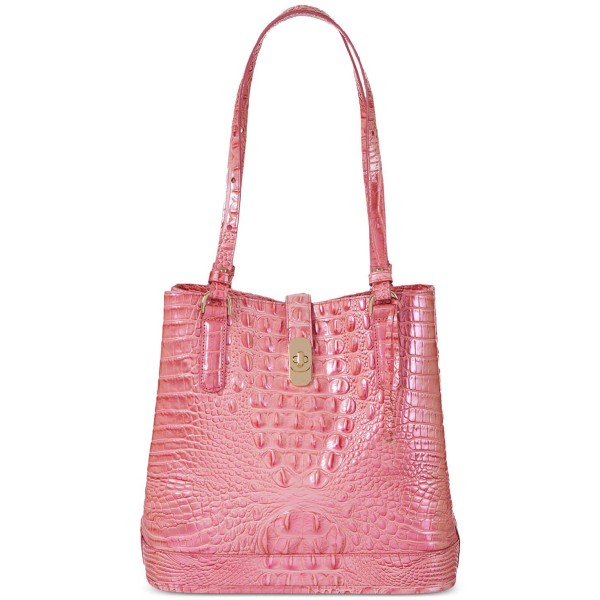 Embossed Leather Shoulder Bag