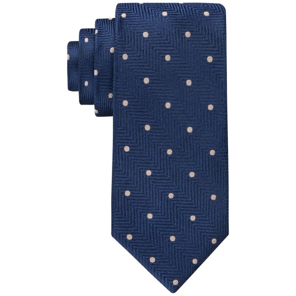 Men's Herringbone Dot Tie