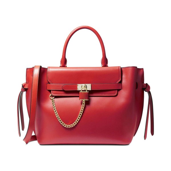 Large Leather Belted Satchel