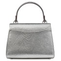 Embossed Leather Small Top Handle