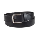 Men's Square-Buckle Cut-Edge Leather Belt