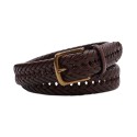 Men's Burnished Hand Lace Braided Belt