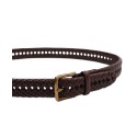 Men's Burnished Hand Lace Braided Belt