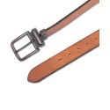 Men’s Casual Burnished Edge Reversible Belt