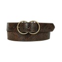 Double Ring Genuine Leather Belt