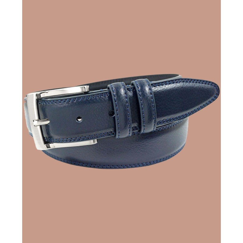 Men's Pebble Grain Leather Belt