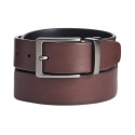 Men's Faux Leather Antique-Look Reversible Belt