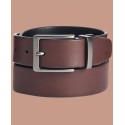 Men's Faux Leather Antique-Look Reversible Belt