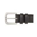 Men's Triple Needle Stitched Leather Belt