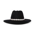 Women's Braided Rhinestone-Trim Cowboy Hat