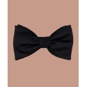 Men's Oversized Satin Solid Bow Tie