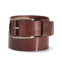 Men's Textured Leather Jean Belt