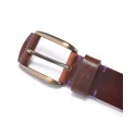 Men's Textured Leather Jean Belt