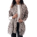 Women's Animal Jacquard Wrap Scarf