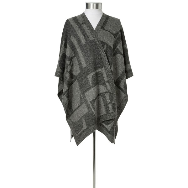 Women's Fall Abstract Logo Cape Sweater