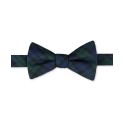 Men's Holiday Plaid Bow Tie & Polka Dot Pocket Square Set