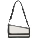 Asymmetric Triple Compartment Convertible Shoulder Bag